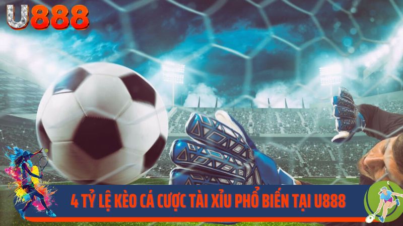 4 tỷ lệ kèo cá cược tài xỉu phổ biến tại U888